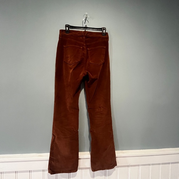 mid-rise bootcut corduroy pants - Picture 7 of 8